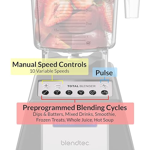 Blendtec Total Classic Original Blender - FourSide Jar (75 oz